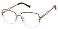Tura R706 Brown/Gold (BRN) Eyeglasses - Color Image
