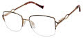 Tura R706 Eggplant/Gold (EGG) Eyeglasses - Color Image