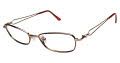 Tura R208 Gold with Burgundy Rim (GLD) Eyeglasses - Color Image