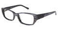 Tura R403 Gray Horn with Black (GRA) Eyeglasses - Color Image