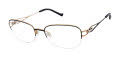 Tura R134 Black/Gold (BLK) Eyeglasses - Color Image