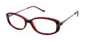 Tura R576 Burgundy (BUR) Eyeglasses - Color Image