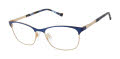 Tura R580 Navy / Gold (NAV) Eyeglasses - Color Image
