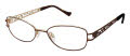 Tura R128 Brown (BRN) Eyeglasses - Color Image