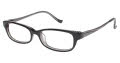 Tura R204 Black with Gunmetal (BLK) Eyeglasses - Color Image