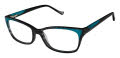 Tura R553 Black / Turquoise (BLC) Eyeglasses - Color Image