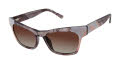 L.A.M.B. LA563 Grey / Blush (GRY) Sunglasses - Color Image