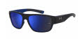 Under Armour UA Scorcher Matte Black Blue / Blue Sky Mirror (0VK) Sunglasses - Color Image