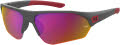 Under Armour UA 7000/S - Youth Grey / Infrared Oleophobic (0KB7/B3) Sunglasses - Color Image