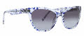 Vera Bradley Leilani Perennials Grey Sunglasses - Color Image