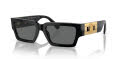 Versace VE4459 Black / Dark Grey Lens (GB1/87) Sunglasses - Color Image