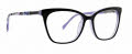 Vera Bradley Leesha Plum Pansies Eyeglasses - Color Image