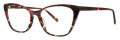 Vera Wang V589 Red Tortoise Eyeglasses - Color Image