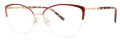 Vera Wang V597 Cranberry Eyeglasses - Color Image
