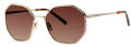 Vera Wang Chaunte Shiny Gold Sunglasses - Color Image