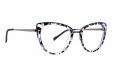 Vera Bradley Belinda Plum Pansies Eyeglasses - Color Image