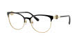 Versace VE1271 Black-Gold (1433) Eyeglasses - Color Image