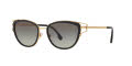 Versace VE 2203 Black-Gold / Grey Gradient Lens (143811) Sunglasses - Color Image