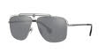 Versace VE2242 Gunmetal / Light Grey Mirror Black Lens (10016G) Sunglasses - Color Image