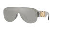 Versace VE4391 Transparent Grey / Light Grey Mirror Silver Lens (311/6G) Sunglasses - Color Image