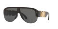 Versace VE4391 Black / Dark Grey Lens (GB1/87) Sunglasses - Color Image