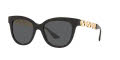 Versace VE4394F - Alternate Fit Black / Dark Grey Lens (GB1/87) Sunglasses - Color Image