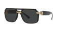 Versace VE4399 Black / Dark Grey Lens (GB1/87) Sunglasses - Color Image