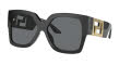 Versace VE4402 Black / Dark Grey Lens (GB1/87) Sunglasses - Color Image