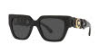 Versace VE4409 Black / Dark Grey Lens (GB1/87) Sunglasses - Color Image
