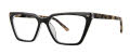 Via Spiga Hilaria Black (500) Eyeglasses - Color Image