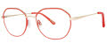Via Spiga Fiammetta Red/Gold (910) Eyeglasses - Color Image