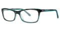 Via Spiga Brigida Teal Horn (800) Eyeglasses - Color Image