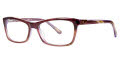Via Spiga Brigida Purrple Horn (740) Eyeglasses - Color Image