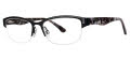 Via Spiga Porzia Black (500) Eyeglasses - Color Image