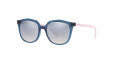 Vogue Junior VJ2016 Transparent Blue / Grad Light Blue Mirror Silver Lens (28387B) Sunglasses - Color Image