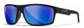 Wiley X WX Peak Matte Black / Captivate Polarized Blue Mirror (ACPEA19) Sunglasses - Color Image