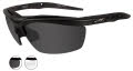 Wiley X Guard Advanced Matte Black / Smoke Grey - Clear Lenses (4004) Sunglasses - Color Image