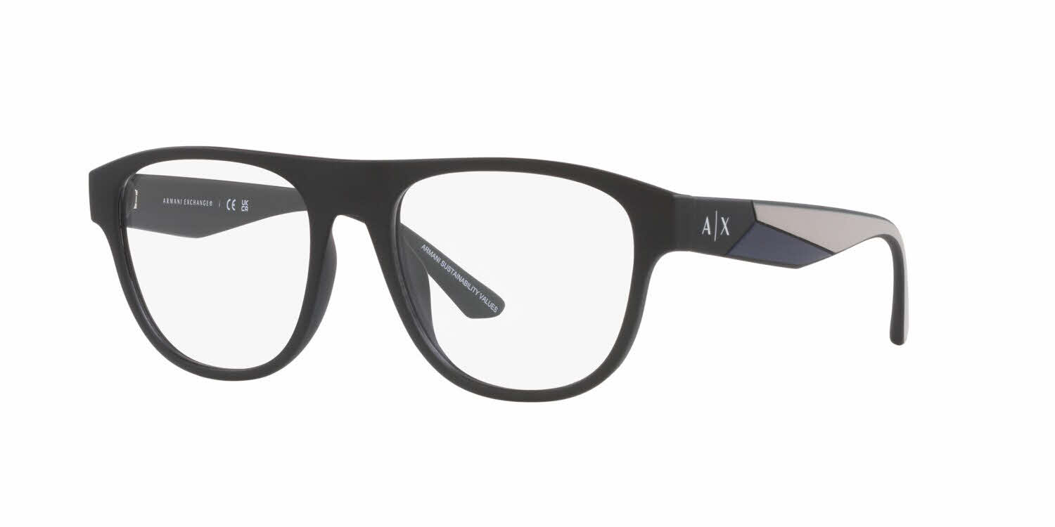 Armani Exchange AX3095U Men's Eyeglasses In Black
