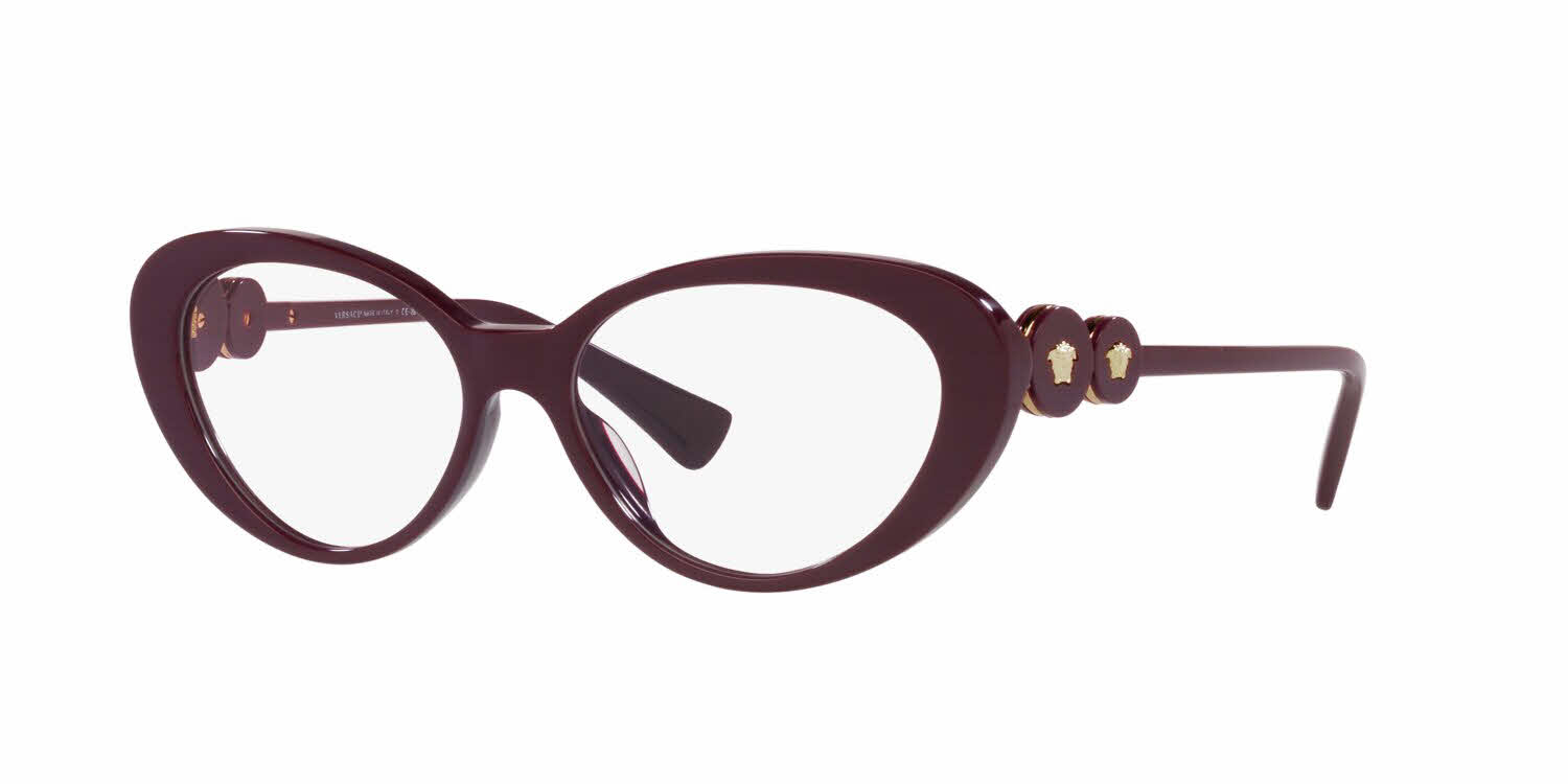 Versace VE3331U Women's Eyeglasses In Burgundy