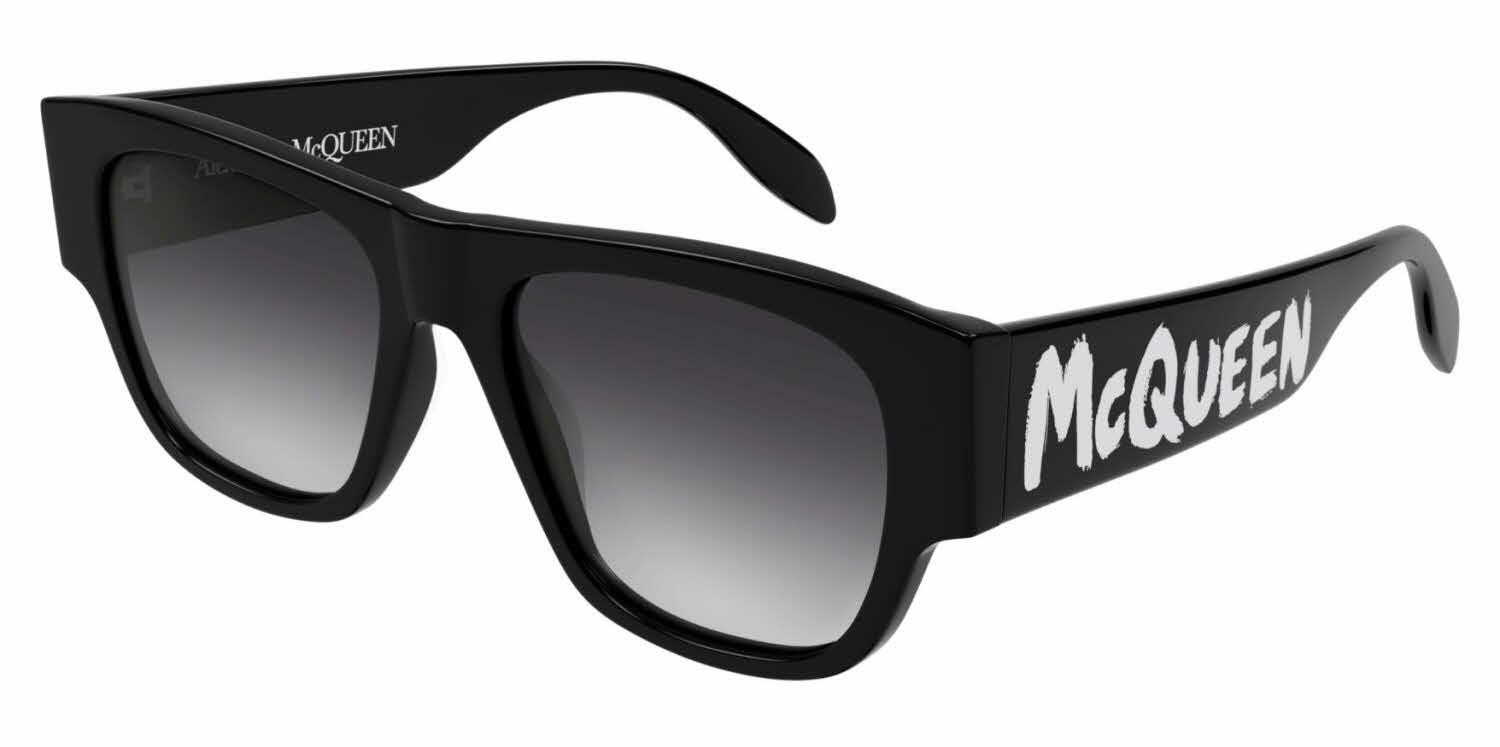 Alexander McQueen AM0328S Men's Sunglasses In Black