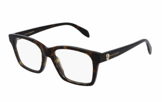 Alexander McQueen AM0283O Men's Eyeglasses In Tortoise