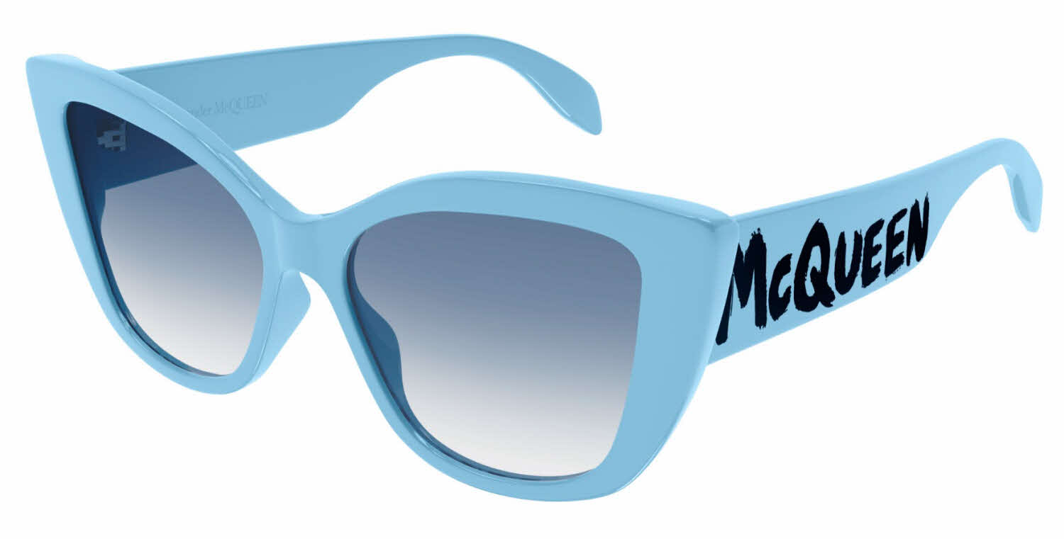 Alexander McQueen AM0347S Women's Sunglasses In Blue