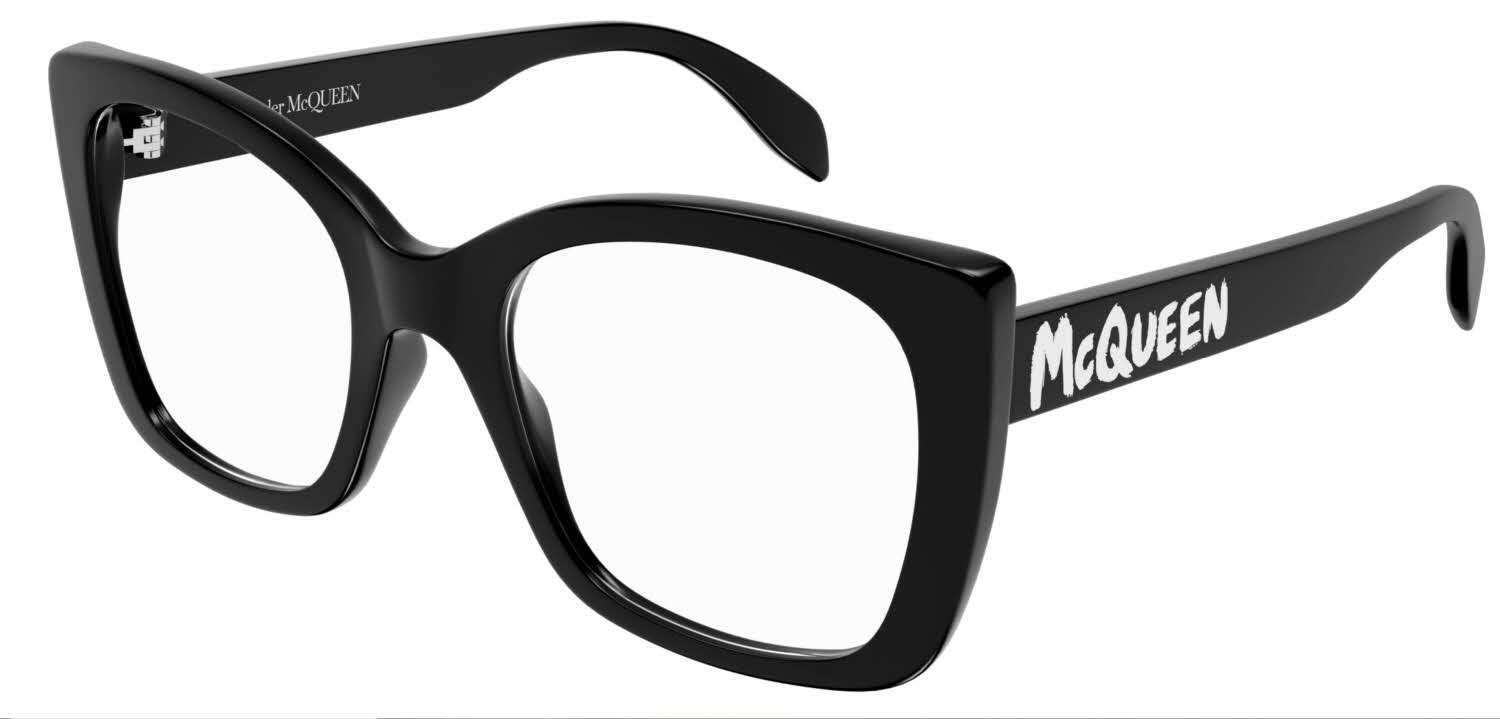 Alexander McQueen AM0351O Women's Eyeglasses, In Black