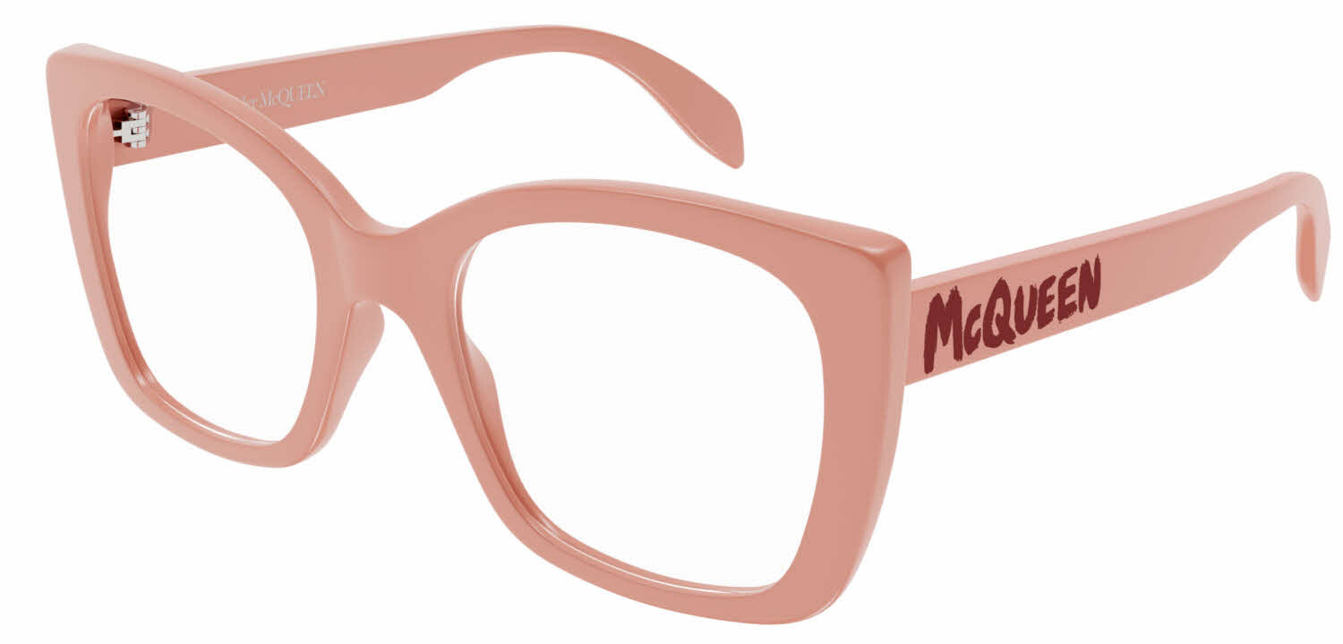 Alexander McQueen AM0351O Women's Eyeglasses, In Pink