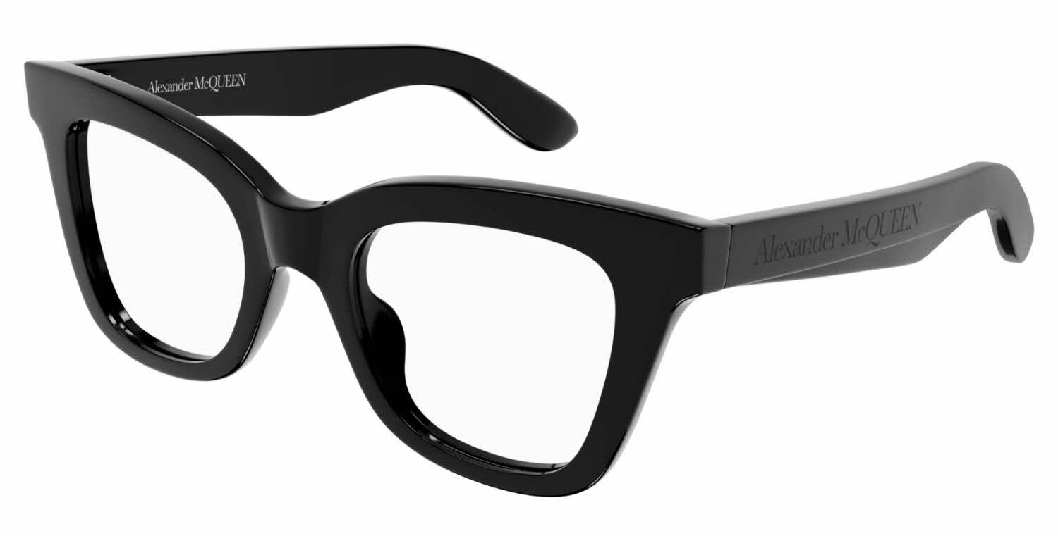Alexander McQueen AM0394O Women's Eyeglasses, In Black