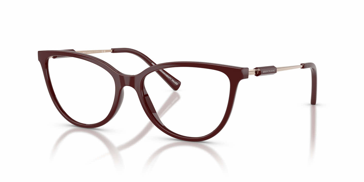 Armani Exchange AX3128 Women's Eyeglasses in Burgundy