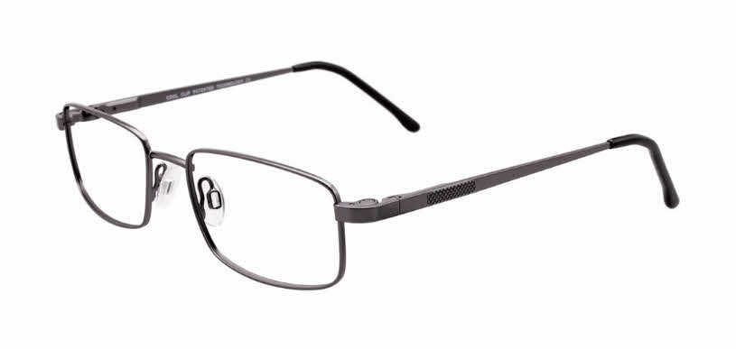 Cool Clip CC834 with Clip-On Lens Men's Eyeglasses, In Satin Steel