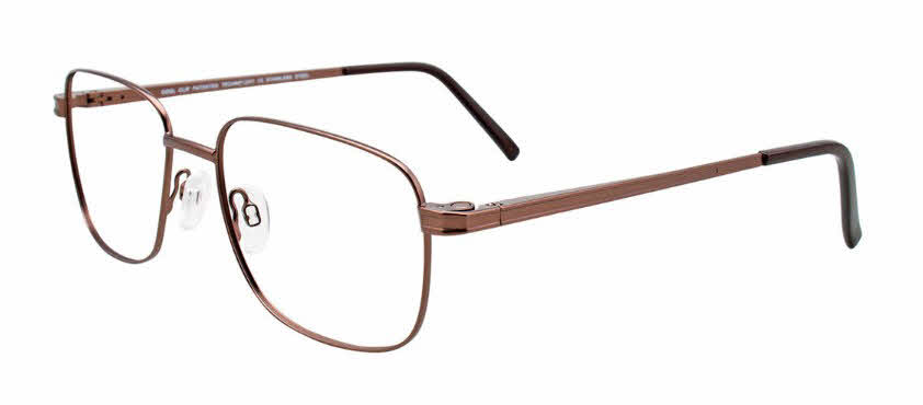 Cool Clip CC838 With Clip-On Lens Men's Eyeglasses in Brown