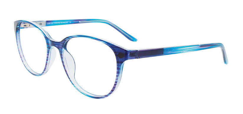 Cool Clip CC854 With Clip-On Lens Women's Eyeglasses in Blue