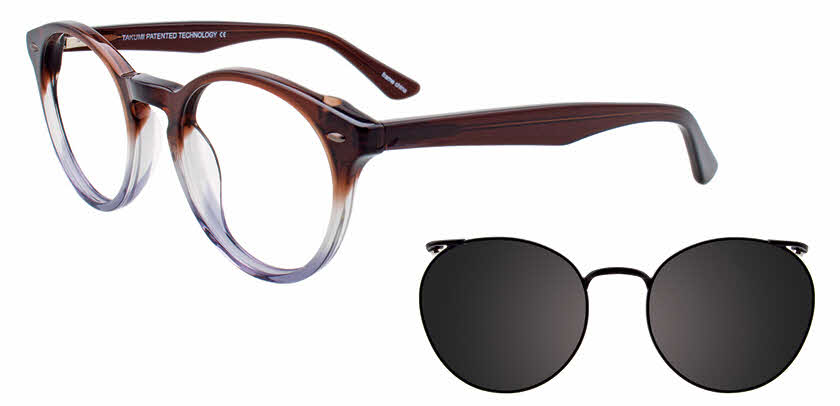 Visit Eyeglasses Takumi TK1017 With Magnetic Clip-On Lens Image 1